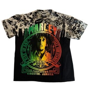 VINTAGE RED ROCK OF THE T-SHIRTS Bob Marley Tee Tie Dye Colourful